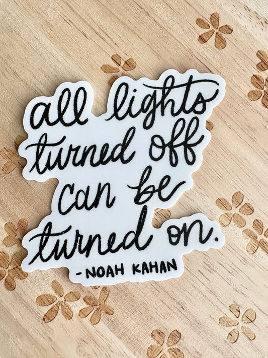 All Lights Turned Off Sticker