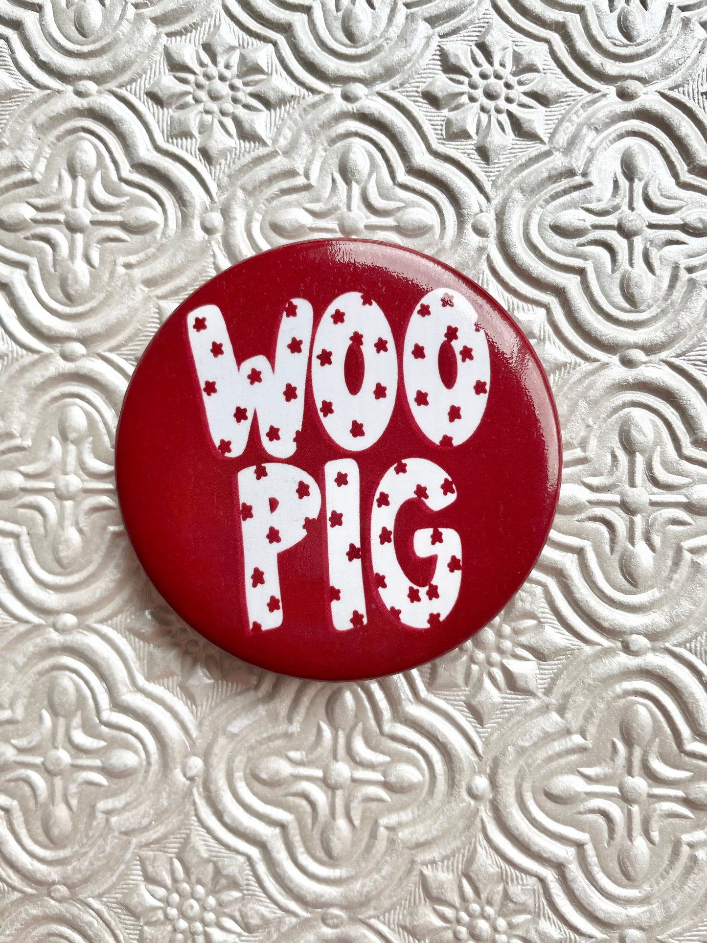 Woo Pig Gameday Pinback Button