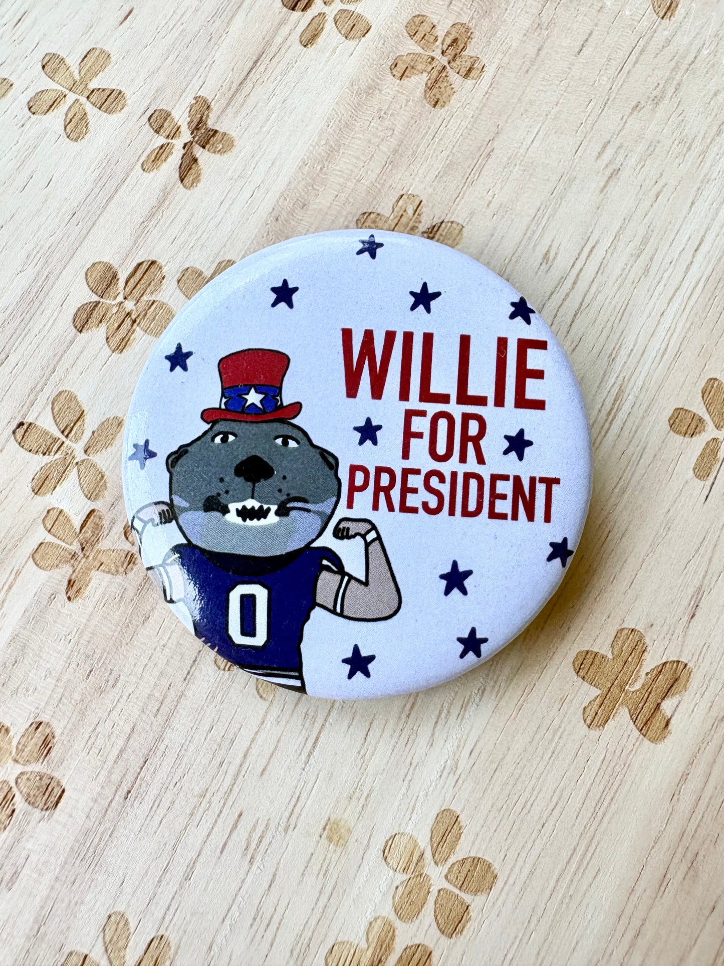Willie For President Button