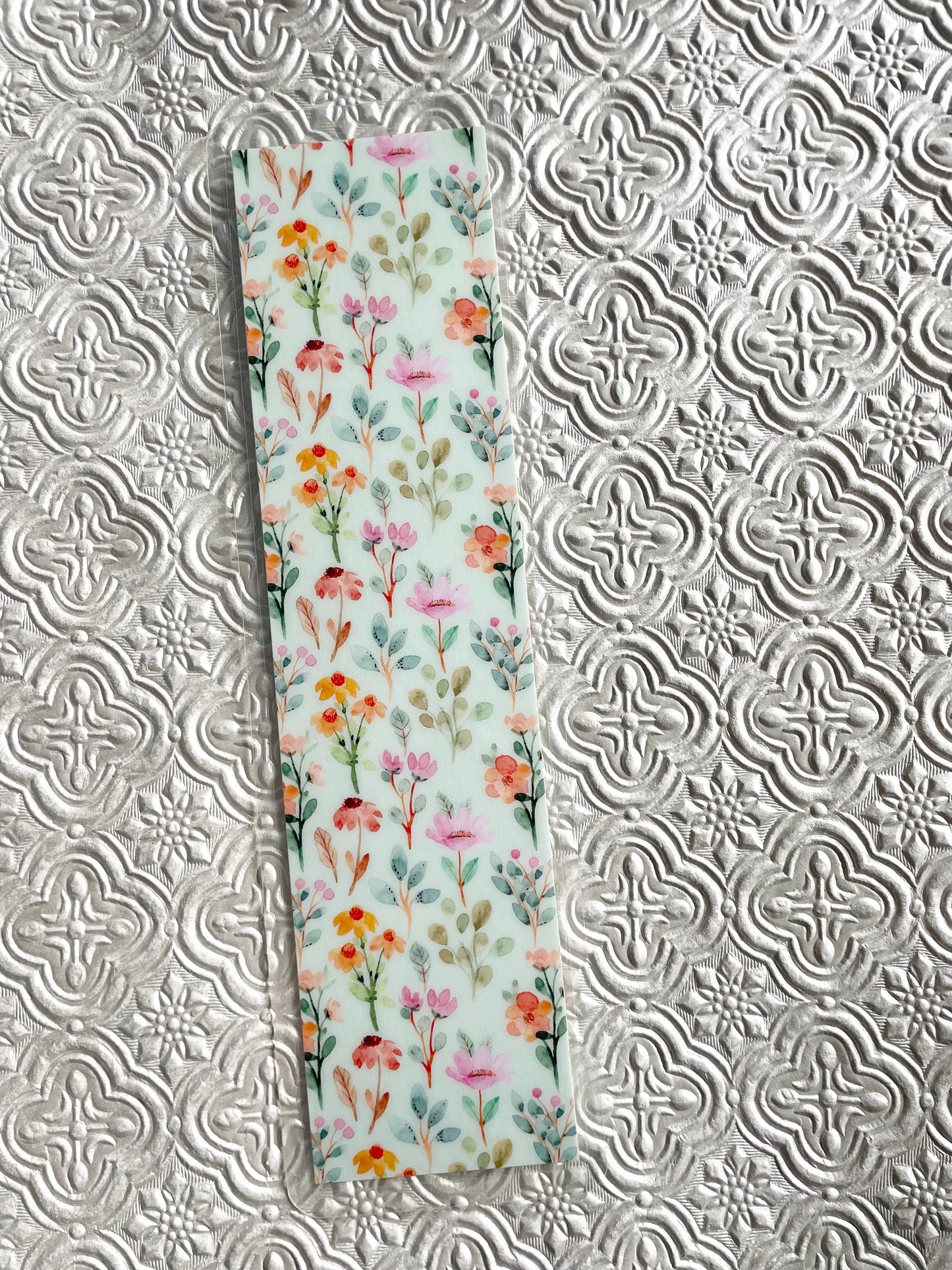 Floral Double Sided Bookmark