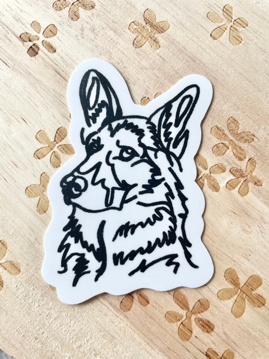 German Shepard Sticker