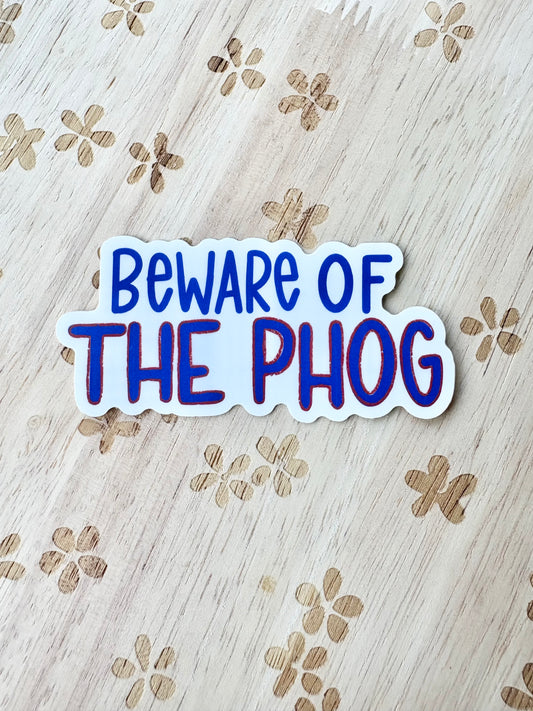 "The Phog" KU Sticker