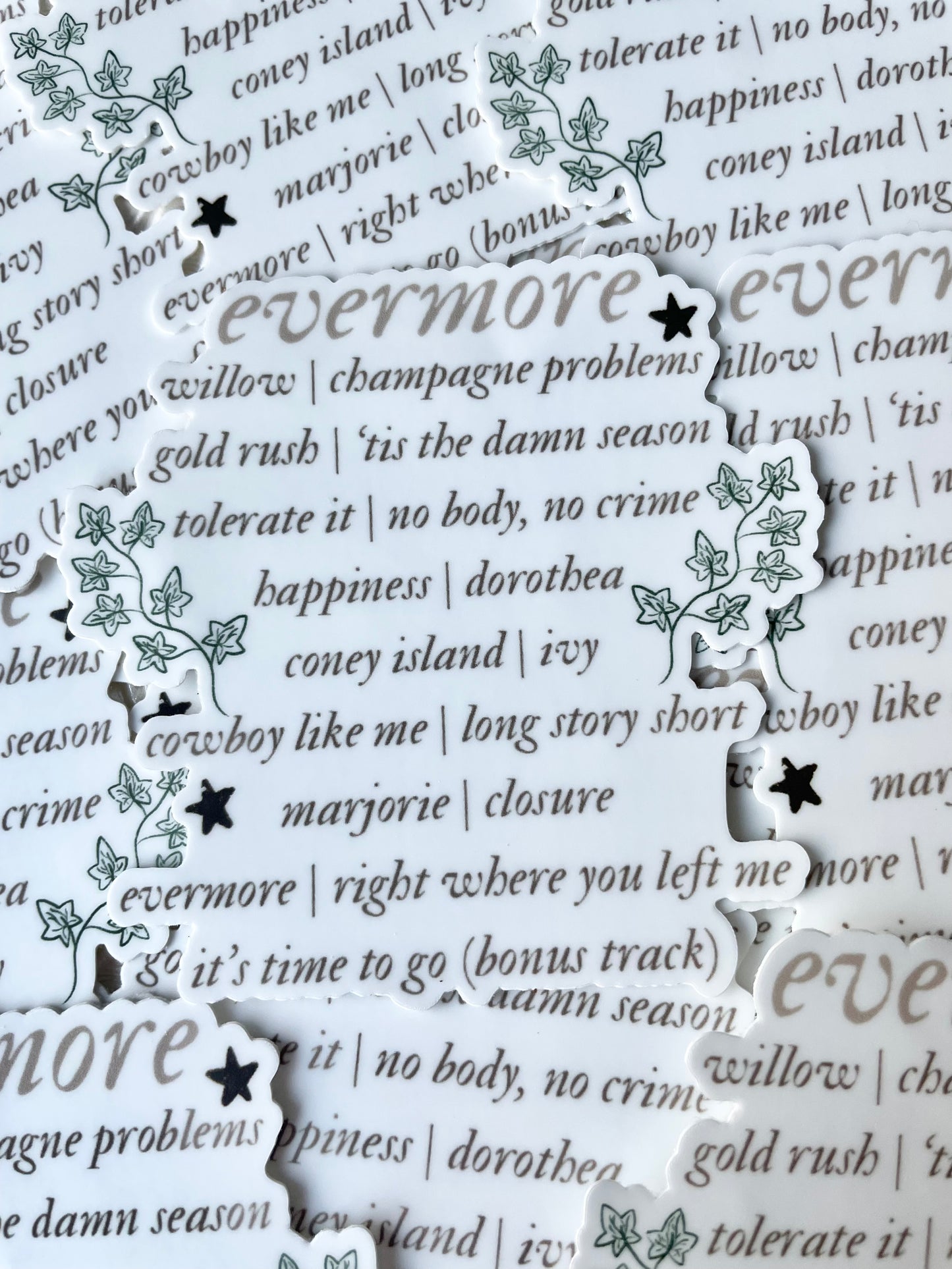 Evermore Taylor Swift Sticker