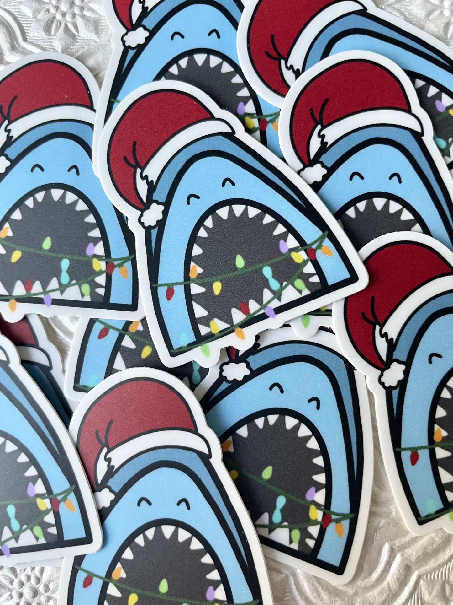 Christmas shark Sticker