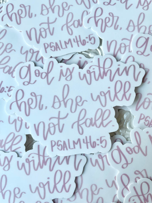 Psalm 46:5 Sticker