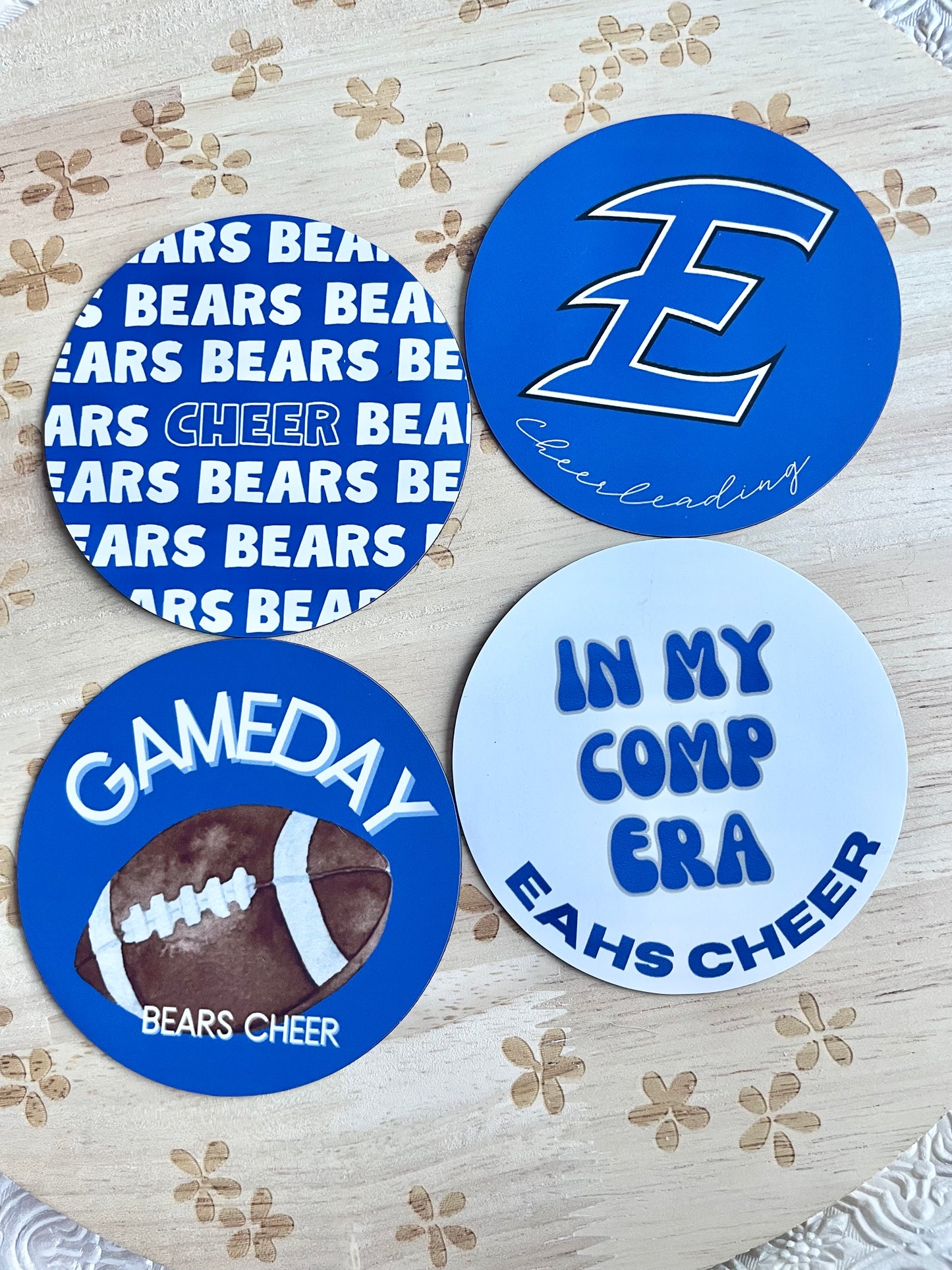 Gameday Football Bears Cheer Circle Magnet