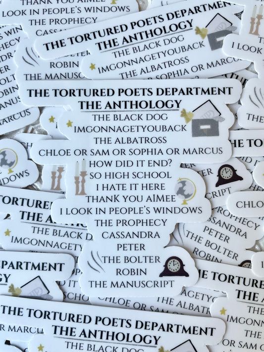 The Tortured Poets Department The Anthology Album Sticker