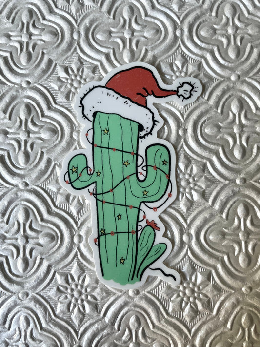 Christmas Cactus Sticker