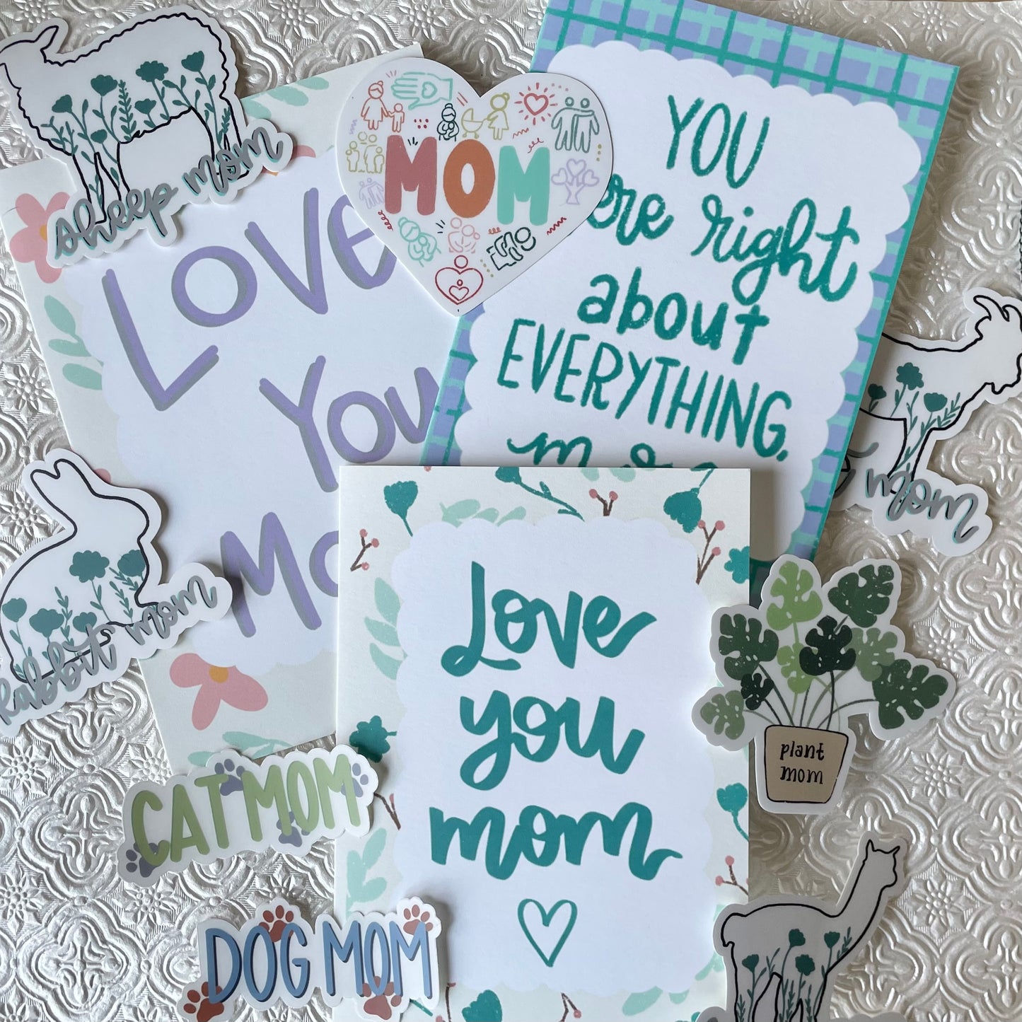 Mom Heart Sticker