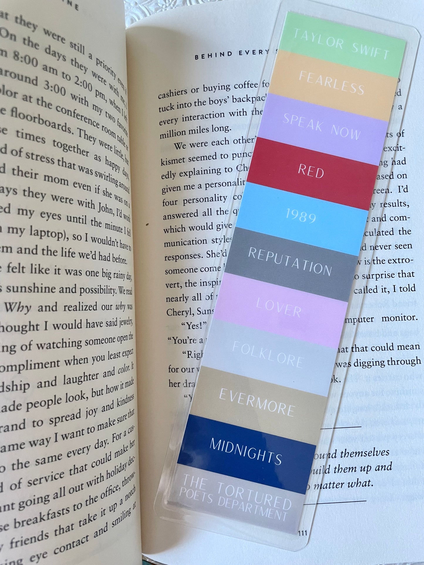 In my Book Worm Era Bookmark