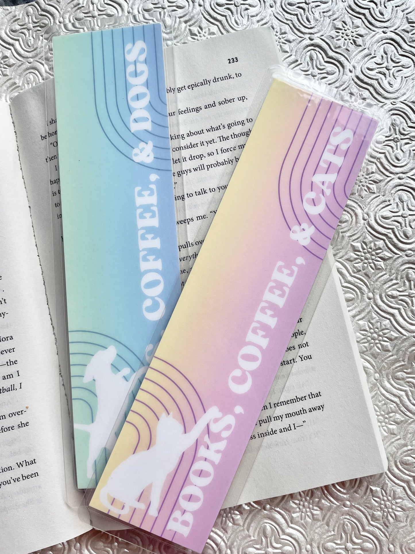 Books Coffee Dogs Bookmark