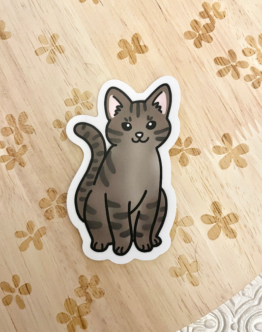 Brown Tabby Cat Sticker