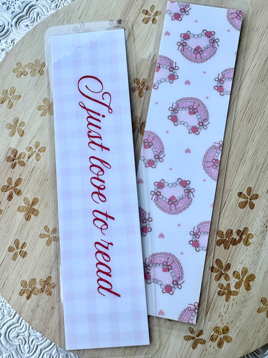 "I just love to Read" Bookmark