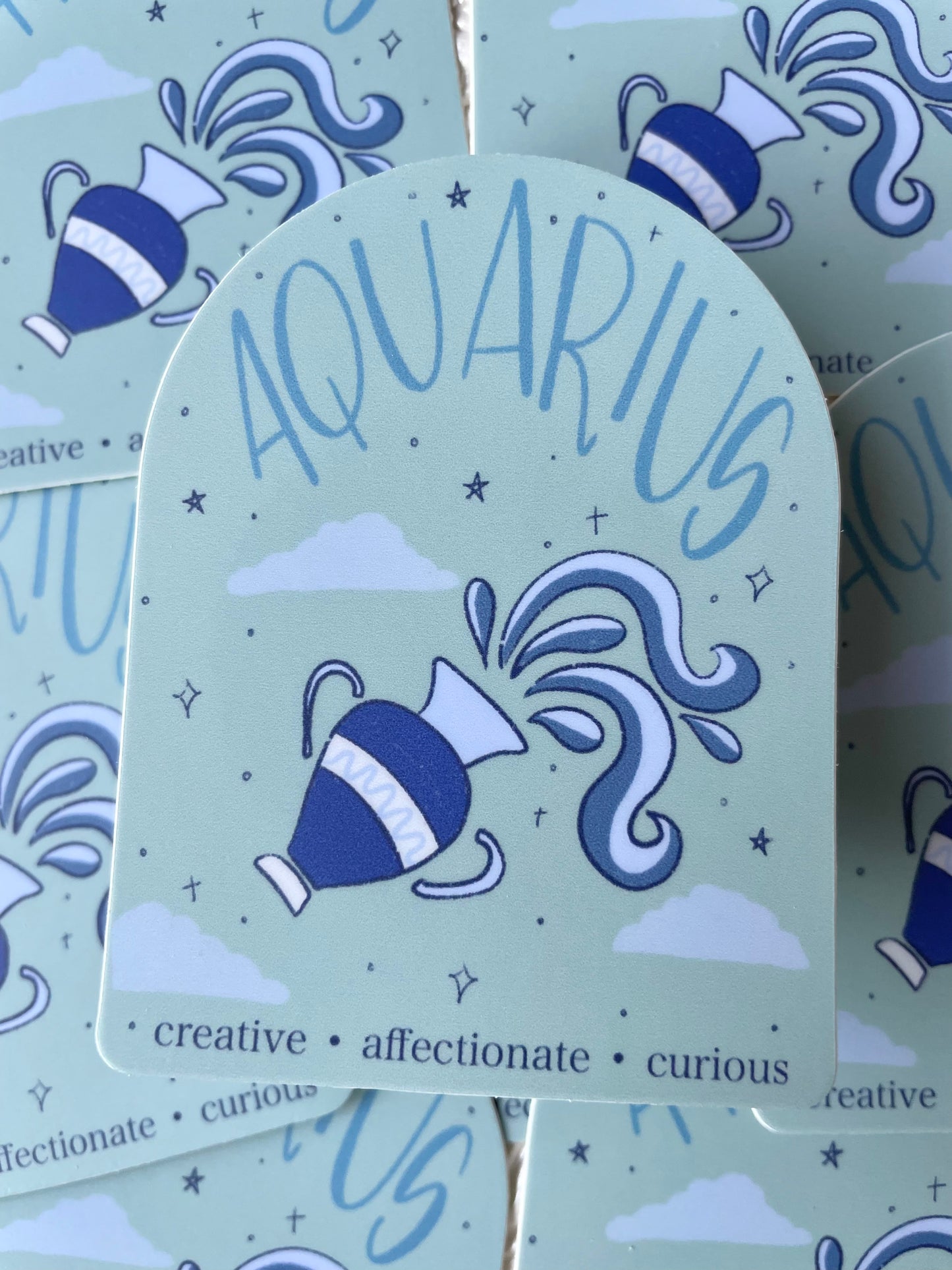 Aquarius Zodiac Sticker