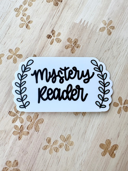 Mystery Reader Sticker