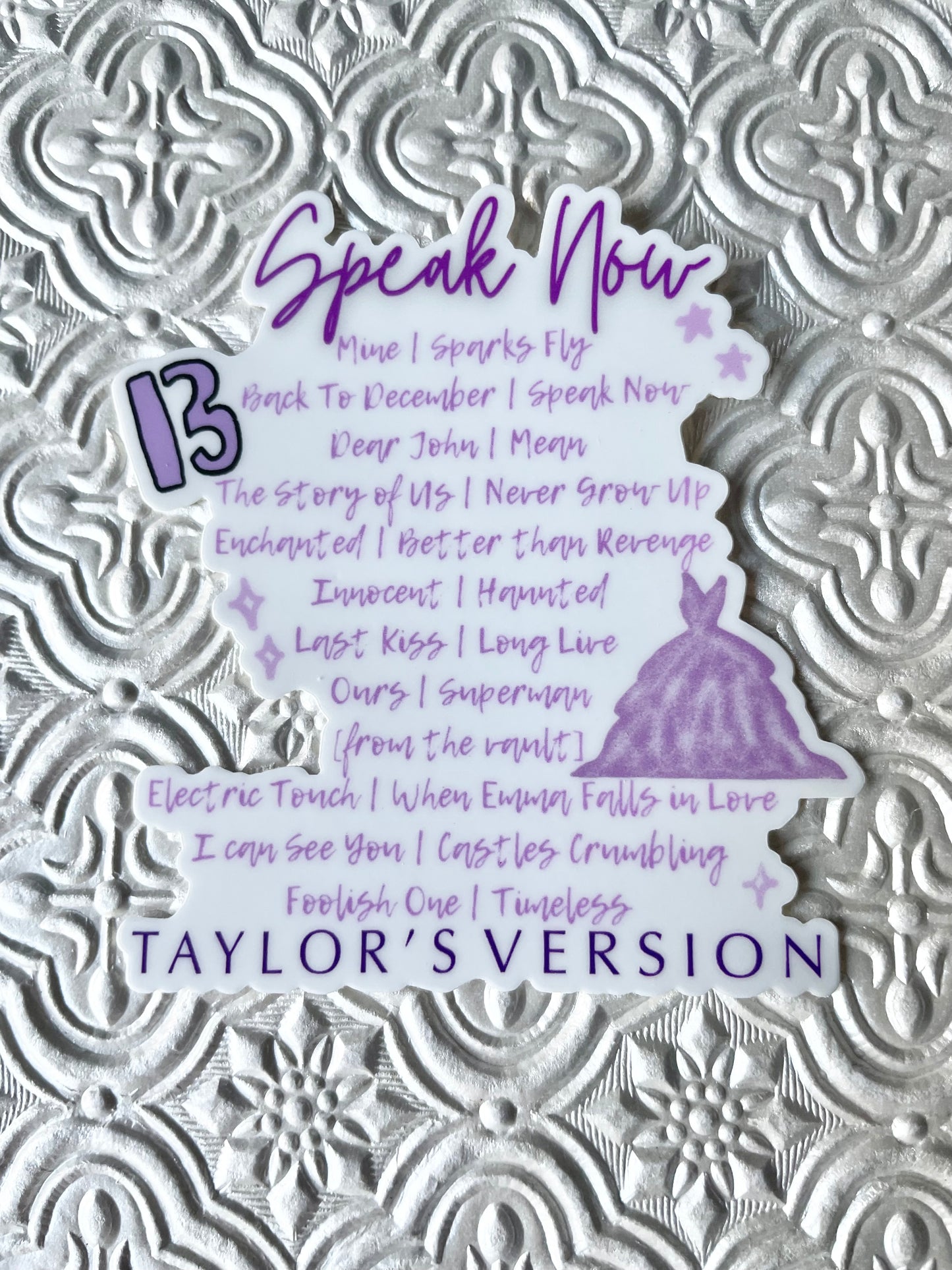 Speak Now Taylor’s Version Album Sticker