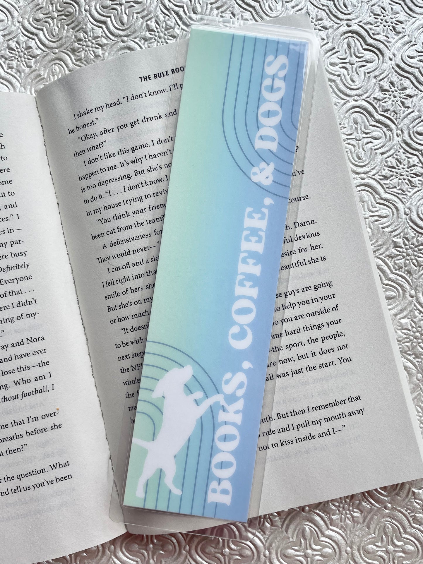 Books Coffee Dogs Bookmark