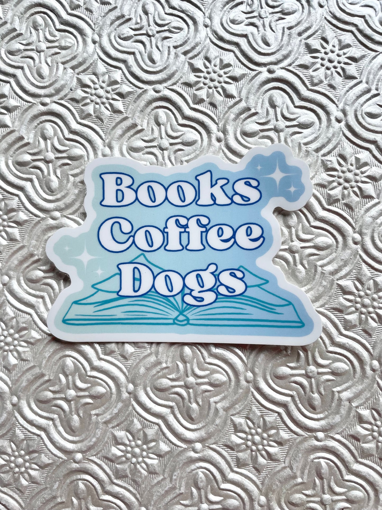 Books Coffee Dogs Sticker