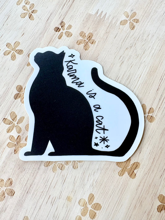 Karma is a Cat Taylor Swift Sticker