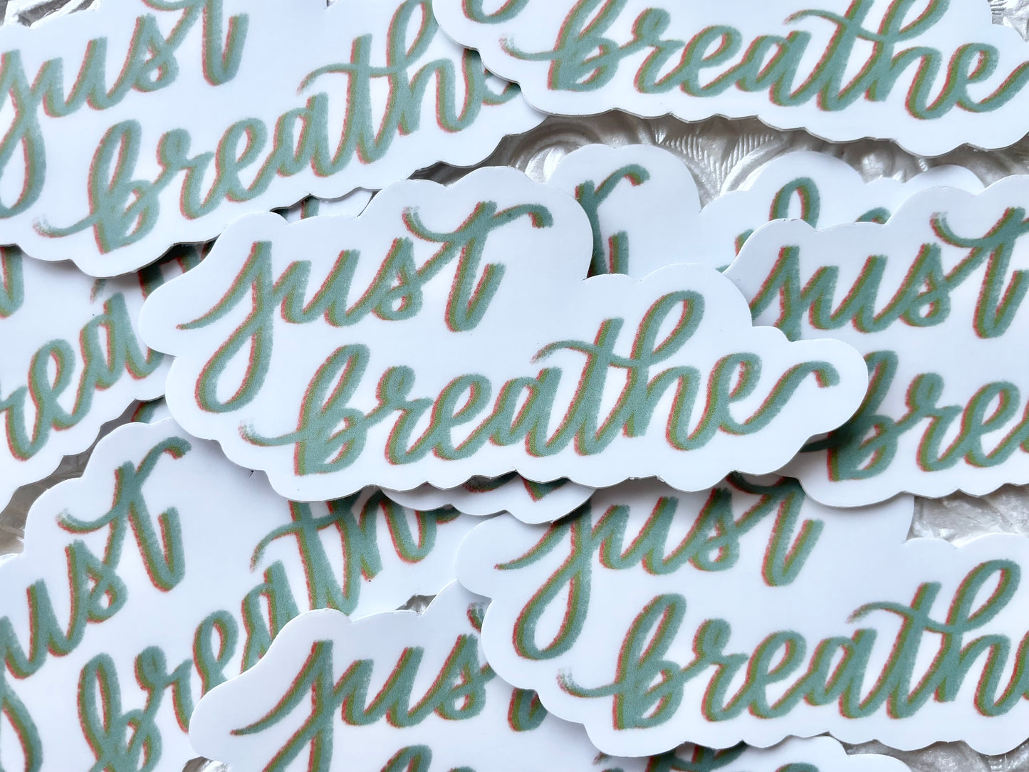 Just Breathe Sticker