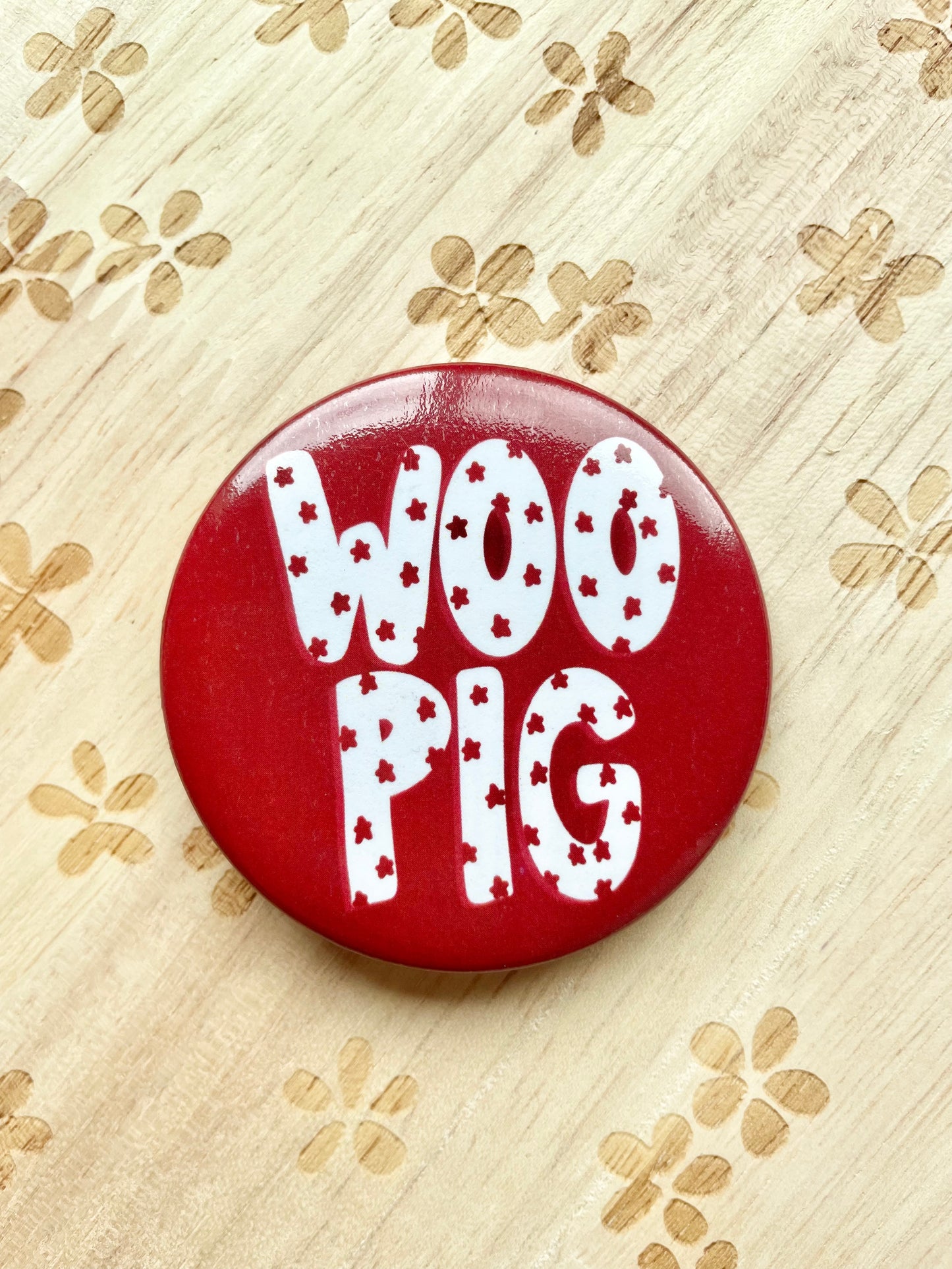 Woo Pig Gameday Pinback Button