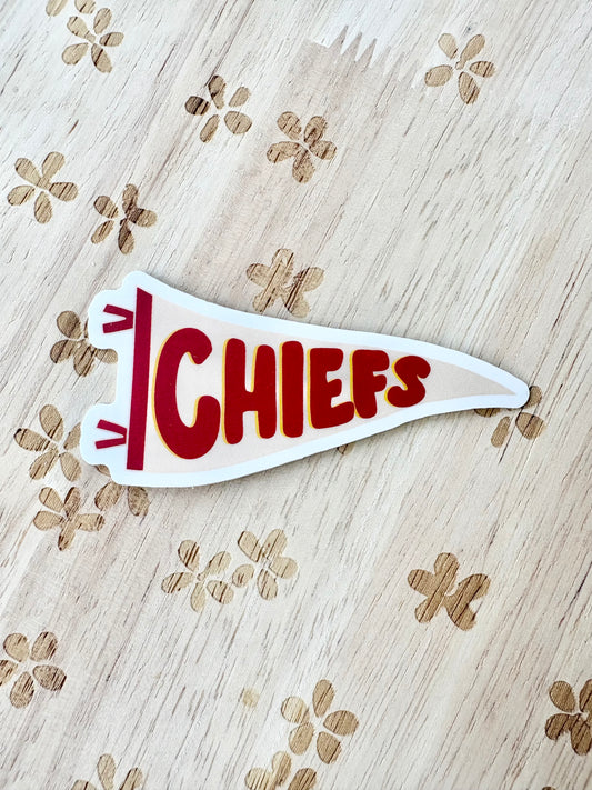 Chiefs Pennant Flag Sticker