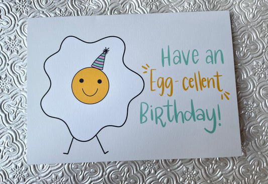 Have an Eggcellent Birthday Folded Card