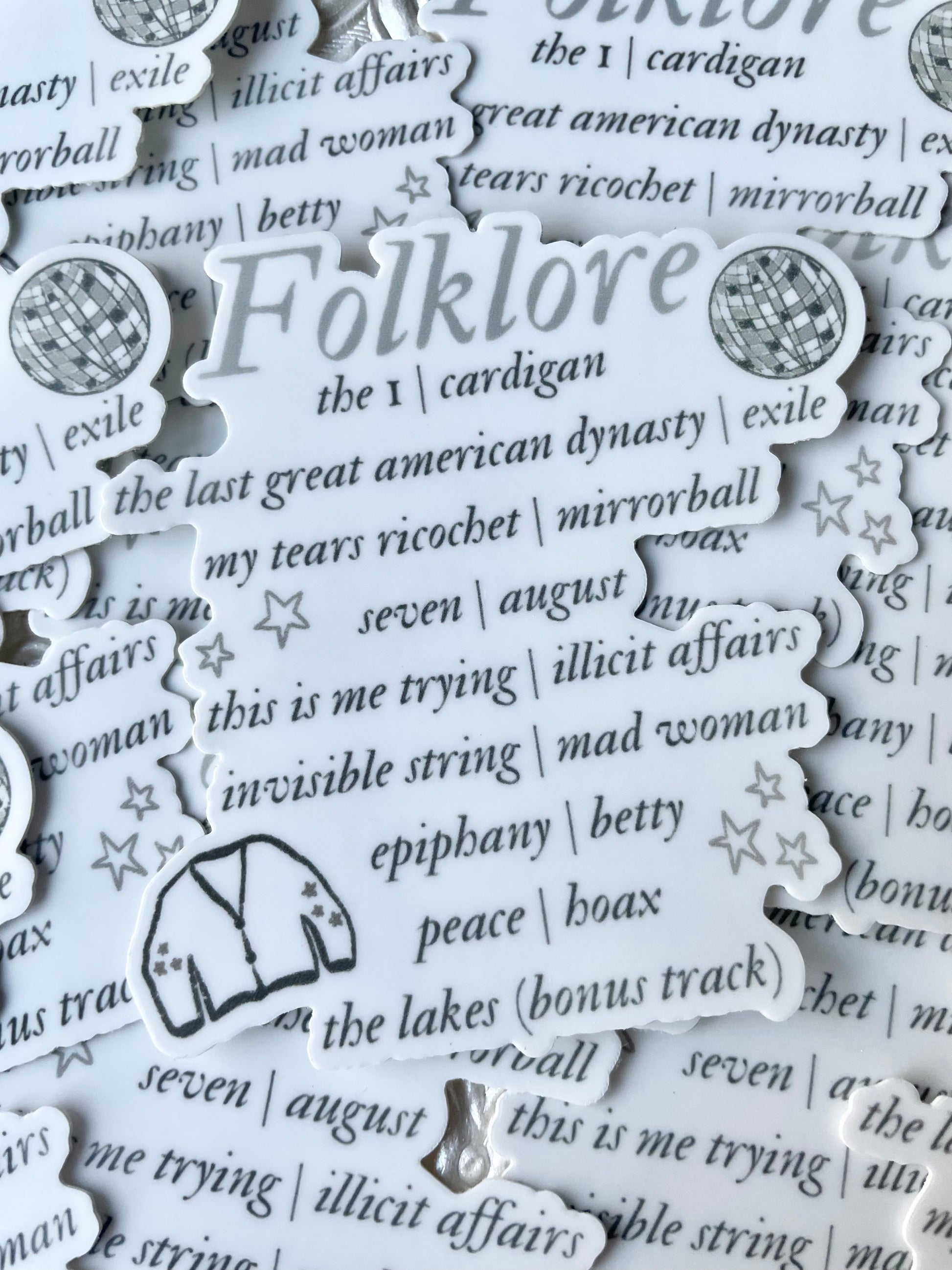 Taylor Swift folklore Album Invisible String Sticker