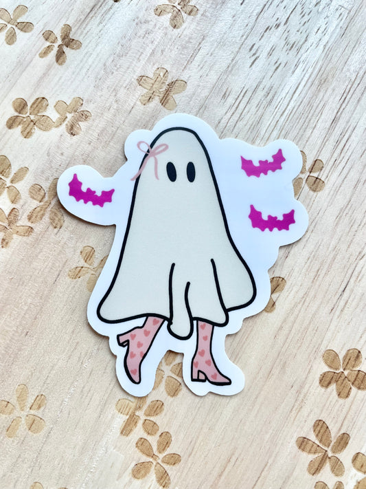 Girly Ghost Sticker