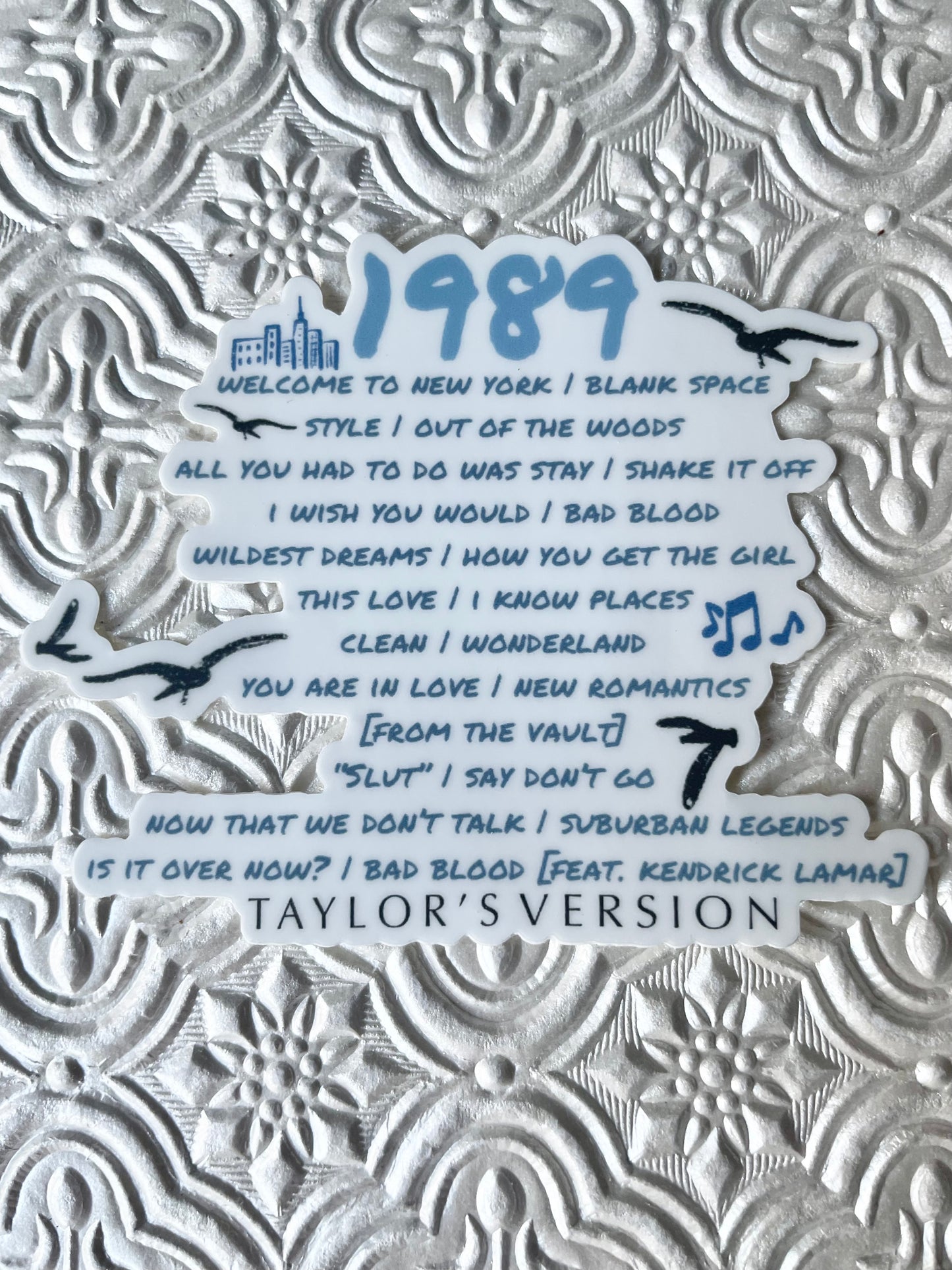 1989 Taylor's Version Album Sticker