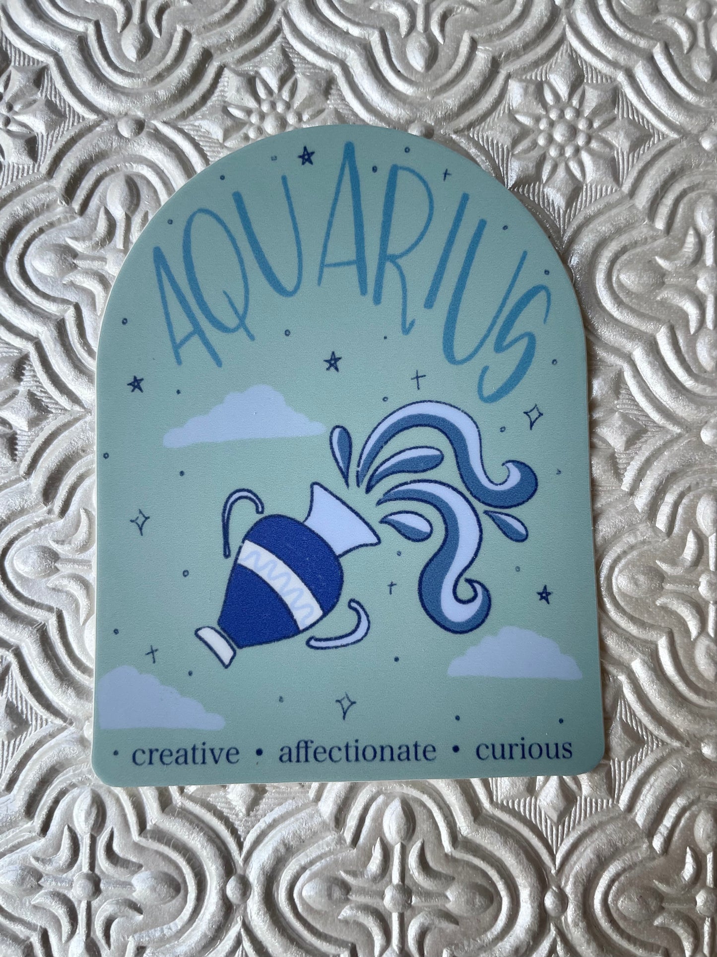 Aquarius Zodiac Sticker