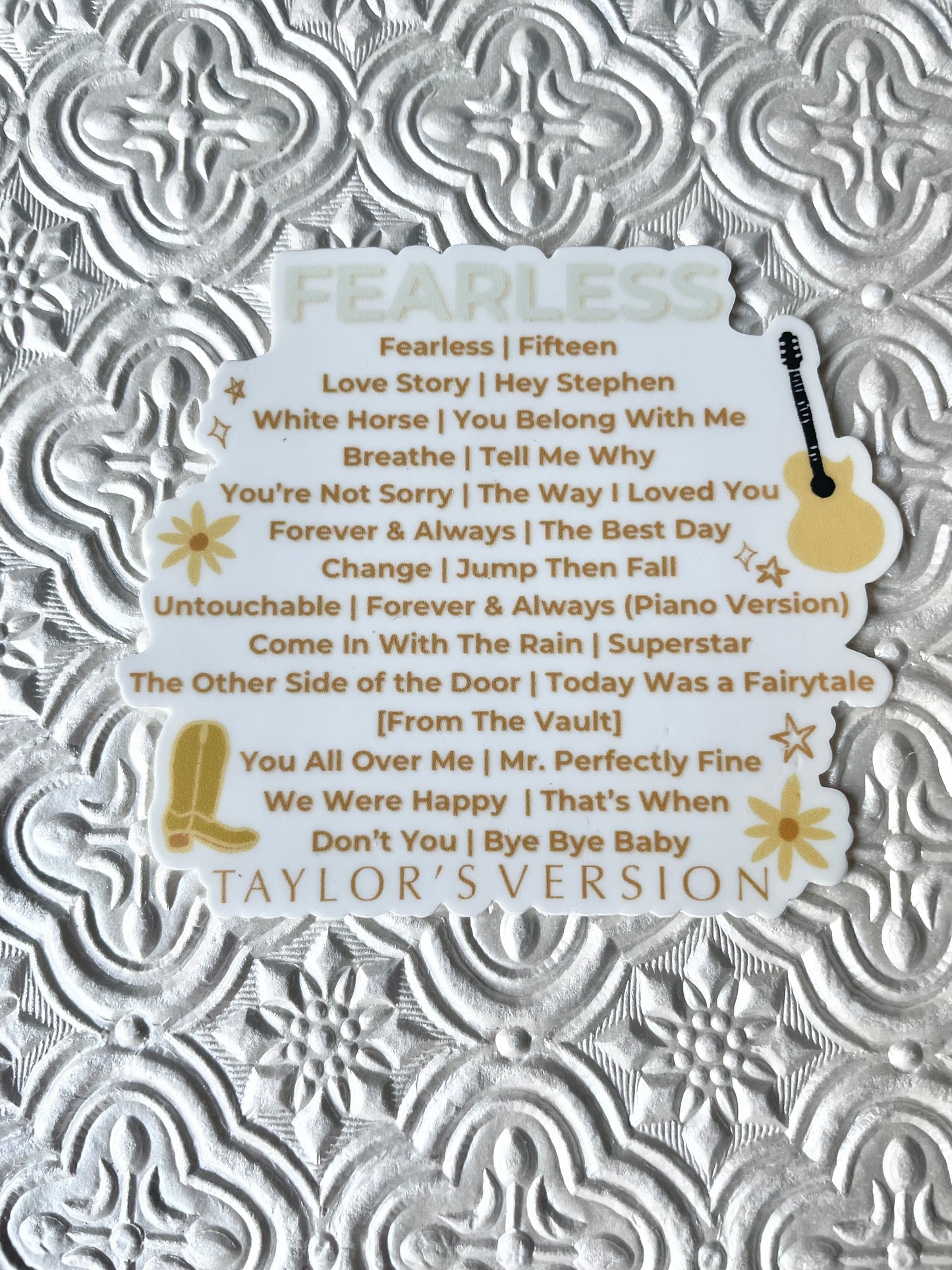 Fearless Taylor's Version Album Sticker