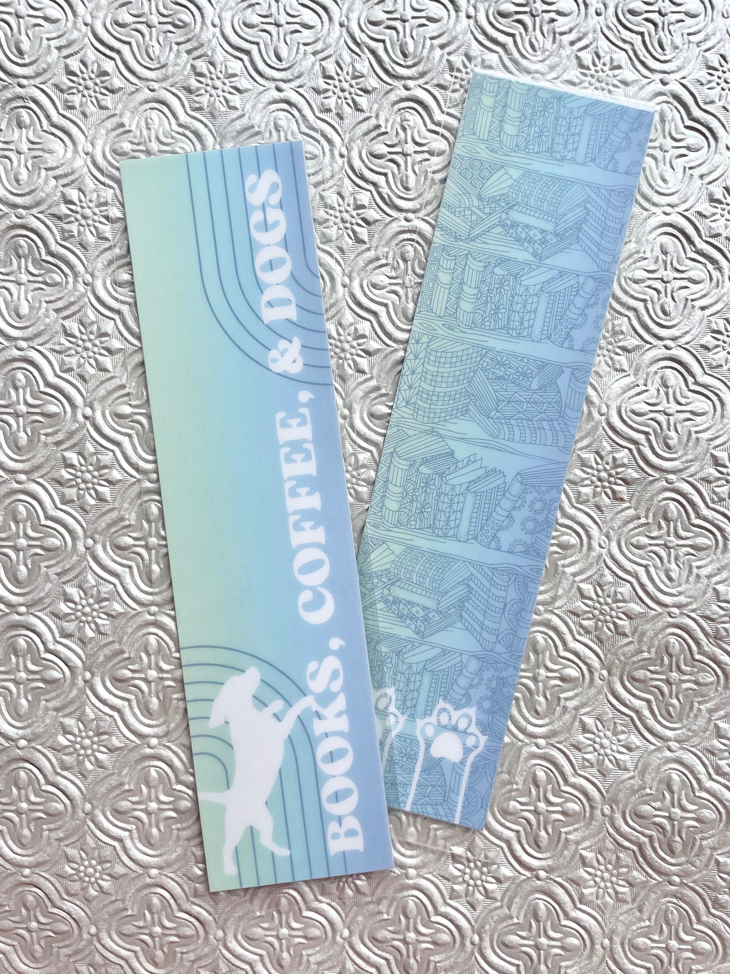 Books Coffee Dogs Bookmark