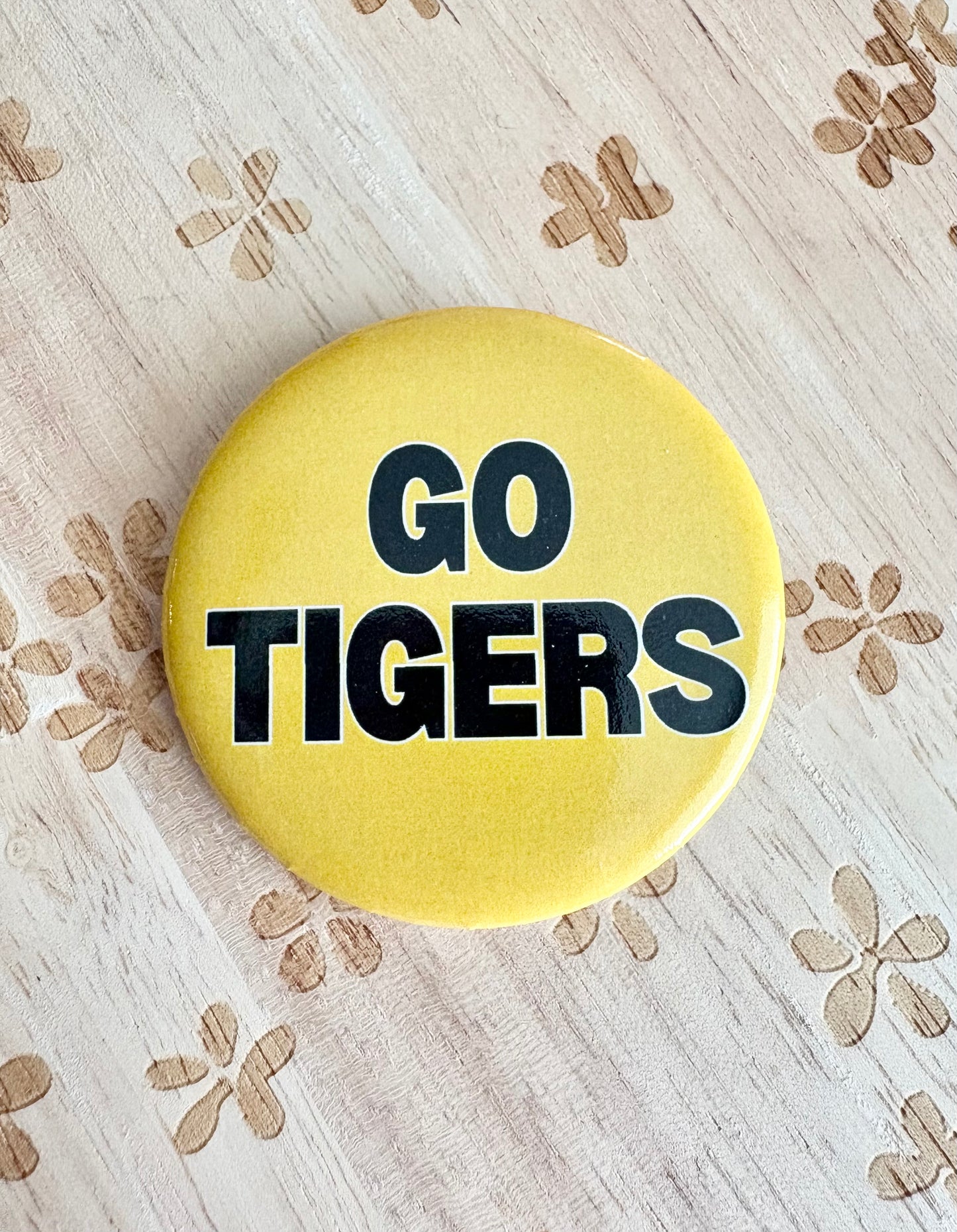 Go Tigers Button