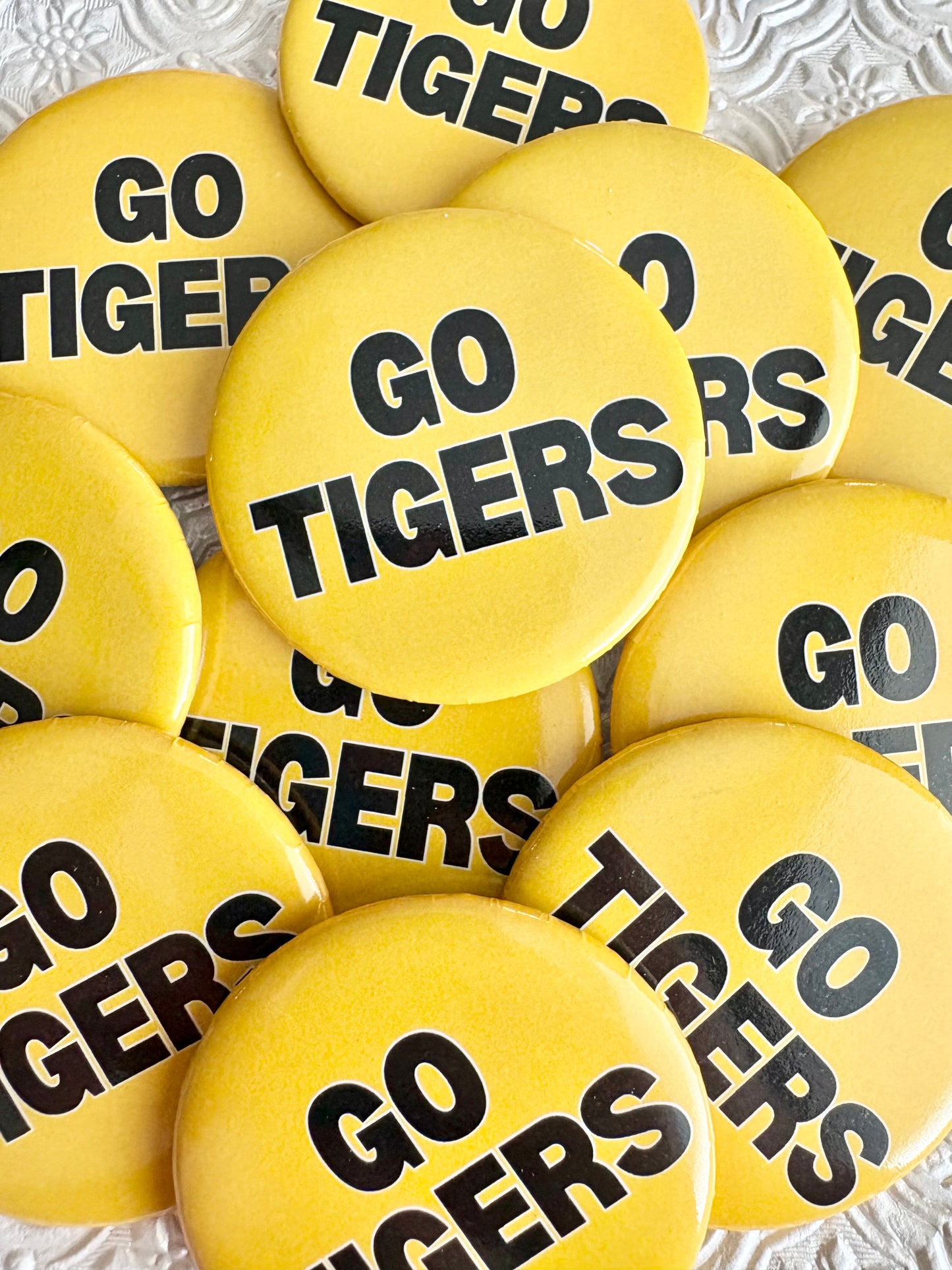 Go Tigers Button