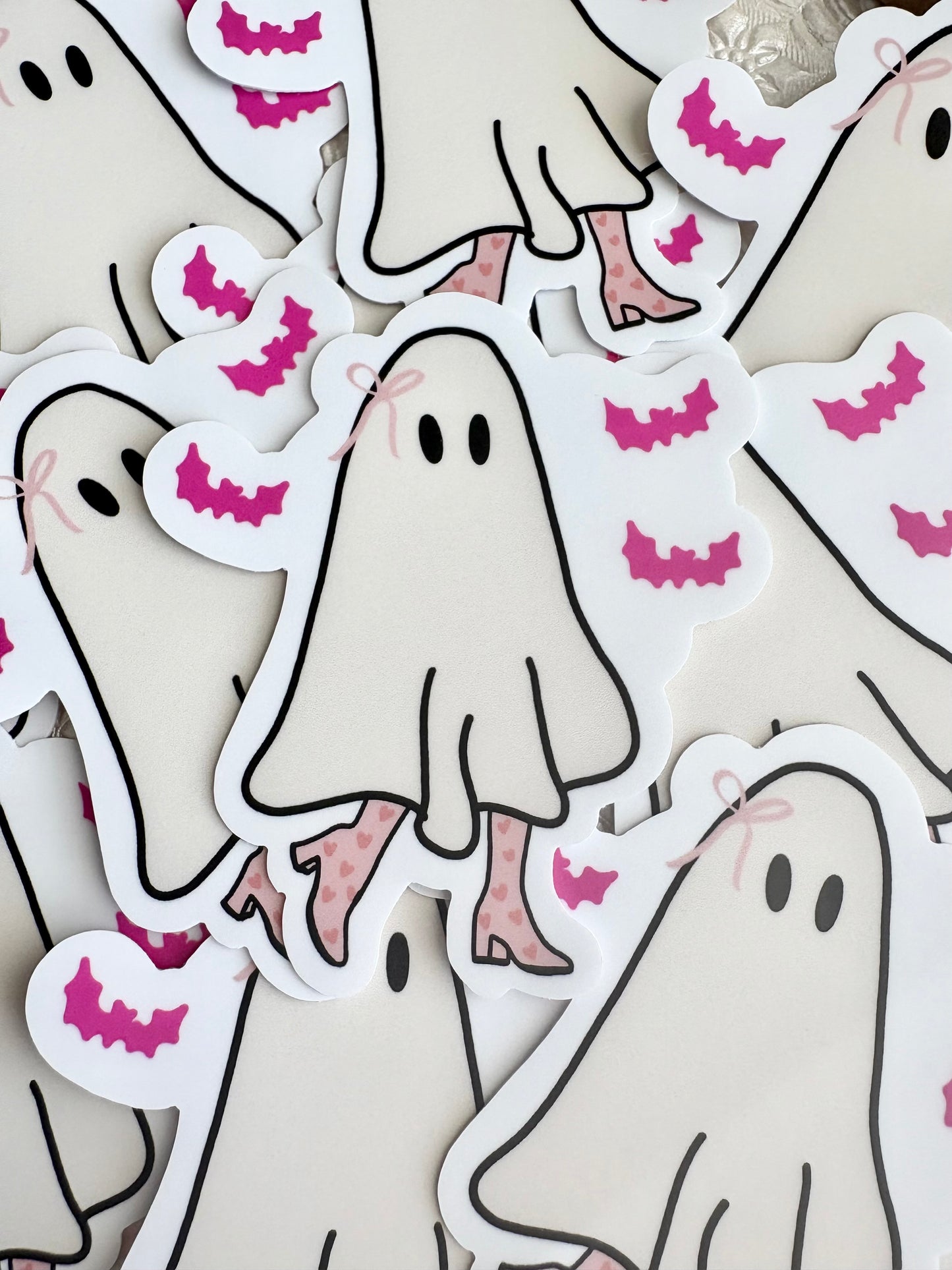 Girly Ghost Sticker