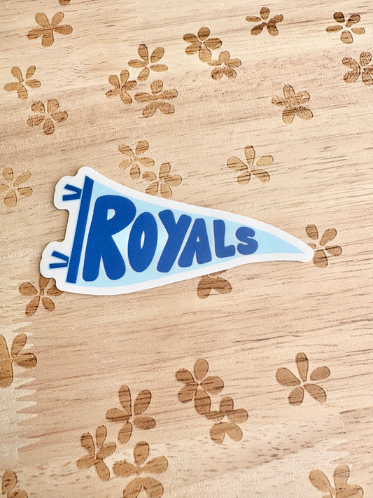 Royals Pennant Flag Sticker