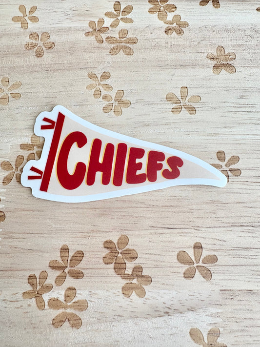Chiefs Pennant Flag Sticker
