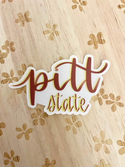 Pitt State Gorilla Sticker