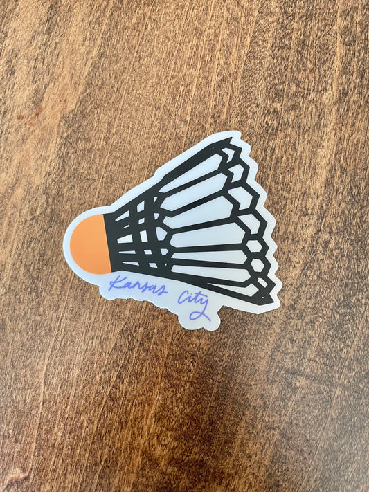 Kansas City Shuttlecock Sticker