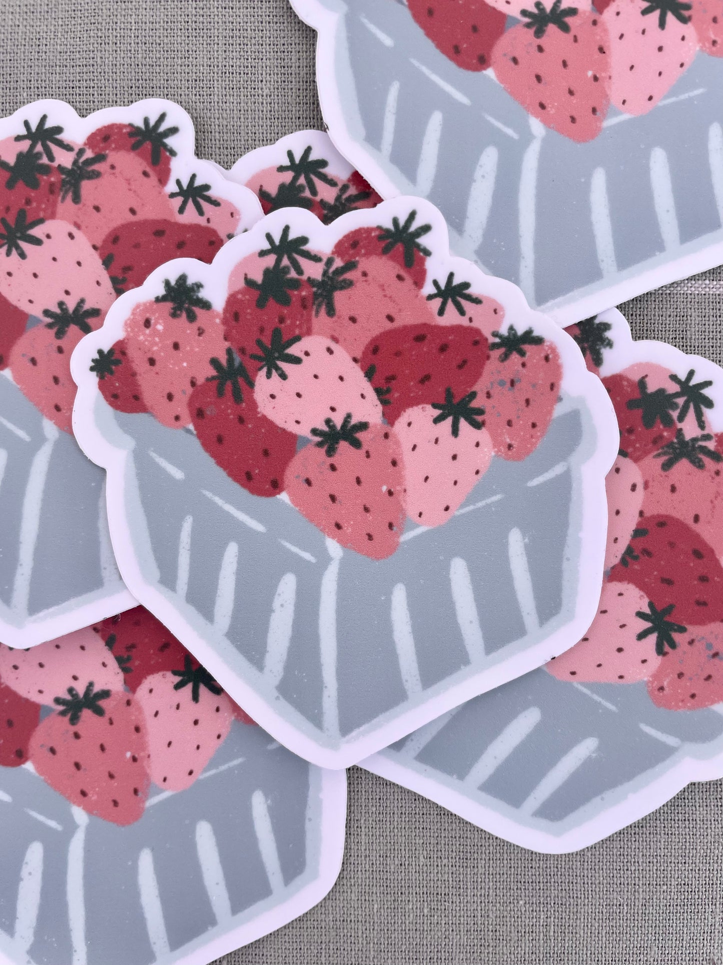 Strawberry Basket Sticker