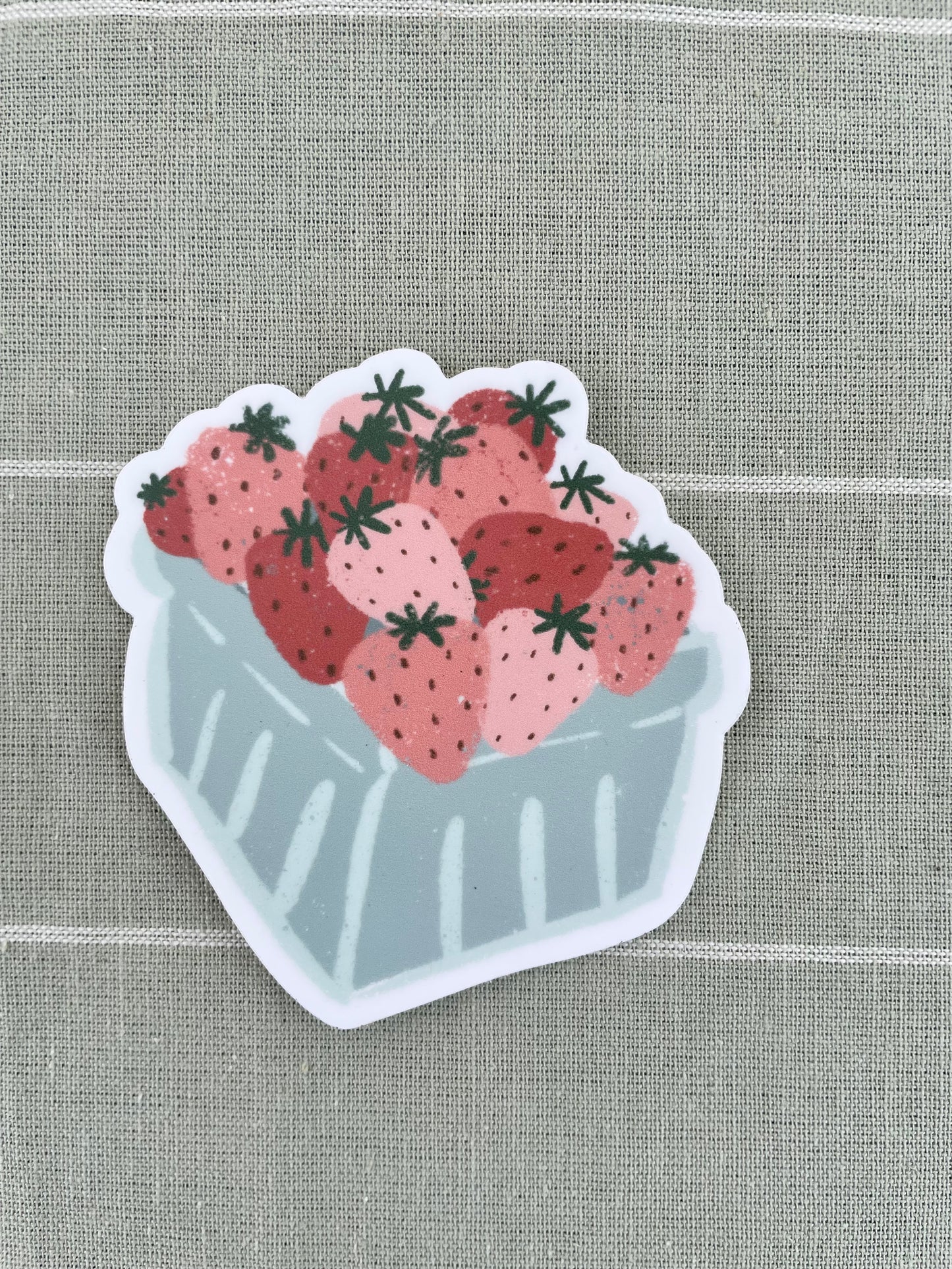 Strawberry Basket Sticker