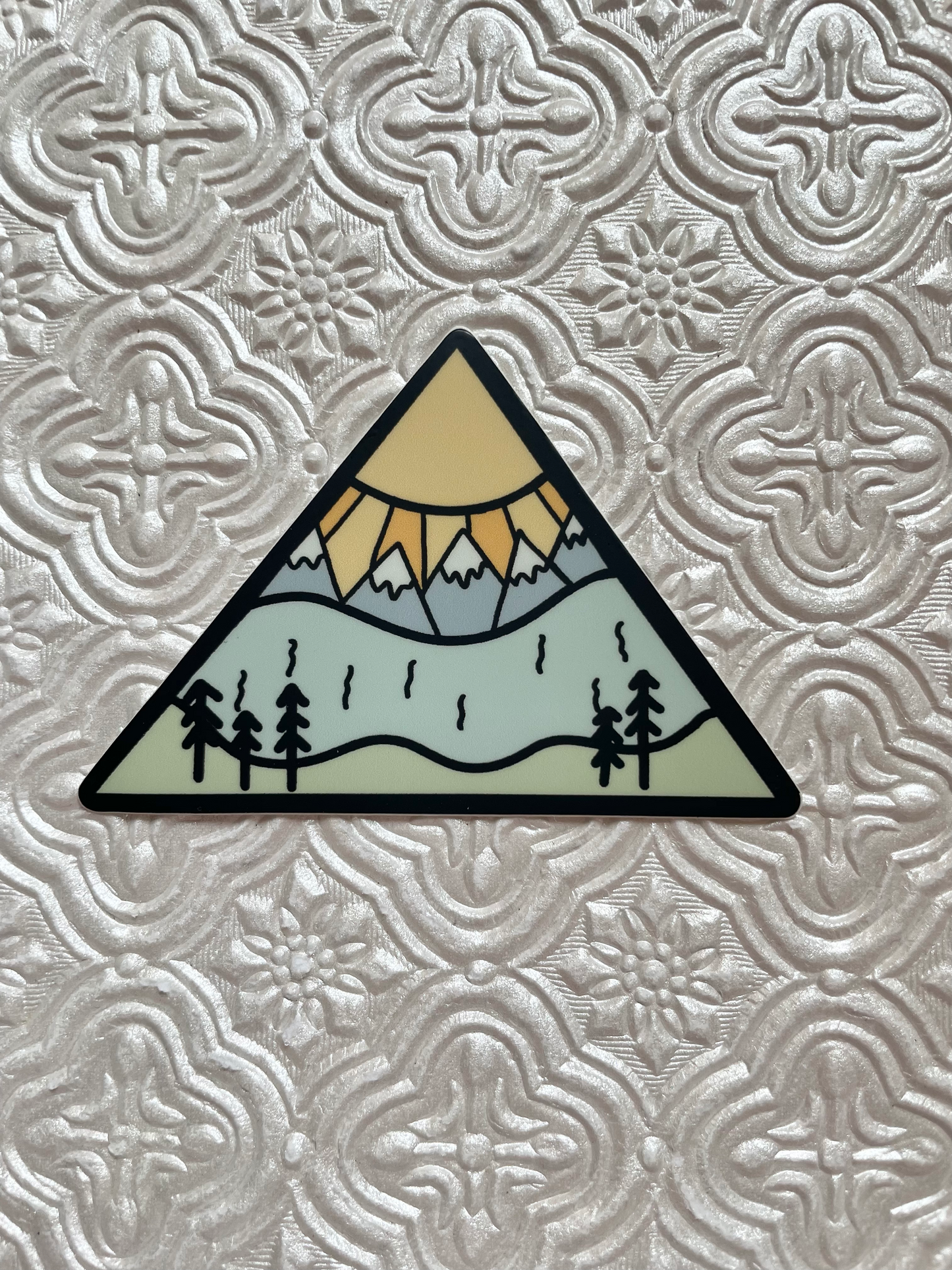 Triangle Mountain Scape Sticker